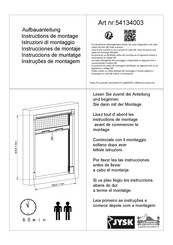 JYSK 54134003 Instrucciones De Montaje