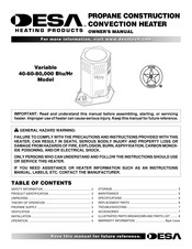 DESA Heating Products RCP80V El Manual Del Propietario