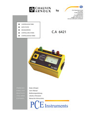 PCE Instruments CHAUVIX ARNOUX C.A 6421 Manual De Instrucciones