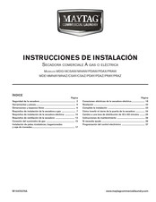 Maytag mde18cSaY Instrucciones De Instalación