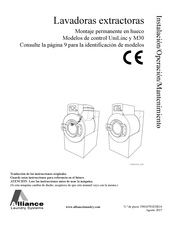 Alliance Laundry Systems UWH160T4V Instalación Operación Mantenimiento