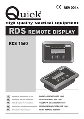 Quick RDS 1560 Manual De Instalacion Y Uso