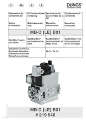 Dungs GasMultiBloc MB-4-B Serie Instrucciones De Manejo Y Montaje