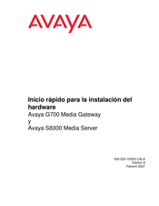 Avaya G700 Inicio Rápido Para La Instalación Del Hardware