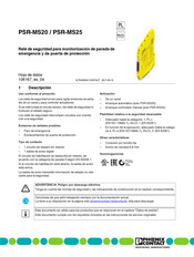 Phoenix Contact PSR-MS25 Manual De Instrucciones