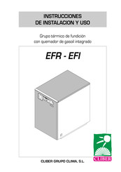 CLIBER EFI Serie Instrucciones De Instalacion Y Uso