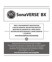 GOgroove SonaVERSE BX Manual De Instrucciones