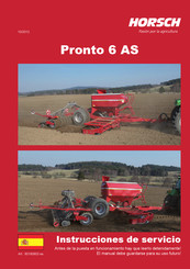 horsch Pronto 6 AS Instrucciones De Servicio