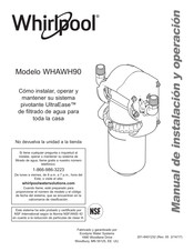 Whirlpool UltraEase WHAWH90 Manual De Instalación Y Operación