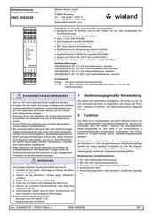 Wieland SNO 4062KM Manual De Instrucciones