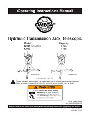 Omega 42001 Manual De Instrucciones De Funcionamiento