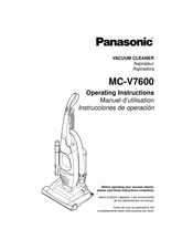 Panasonic MC-V7600 Instrucciones De Operación