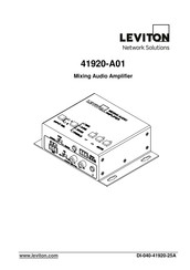 Leviton 41920-A01 Manual De Instrucciones