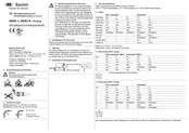 Baumer BMMS K Instrucciones De Montaje E Indicaciones De Seguridad