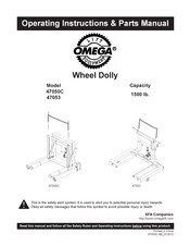 Omega Lift Equipment 47050C Instrucciones De Funcionamiento Y Manual De Piezas