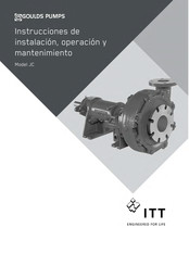 ITT Goulds Pumps JC Instrucciones De Instalación, Operación Y Mantenimiento