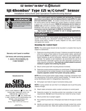 SJE Rhombus In-Site CL Instrucciones De Instalación Y Manual De Operación/Localización De Problemas