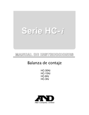 A&D HC-30Ki Manual De Instrucciones