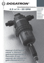 Dosatron D 45 RE 3000 Manual De Utilización