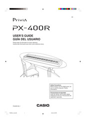 Casio Privia PX-400R Guia Del Usuario