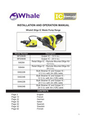 Whale Bilge IC SI8422B Manual Del Usuario