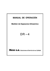 Mess DR-4 Manual De Operación