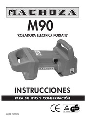 MACROZA M90 Instrucciones Para Su Uso Y Conservacion