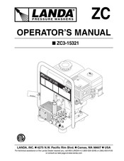 Landa ZC3-15321 Manual Del Operador