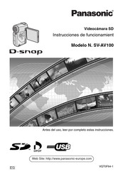 Panasonic D-SNAP SV-AV100 Instrucciones De Funcionamiento