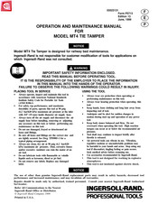 Ingersoll Rand MT4 Manual Del Usuario