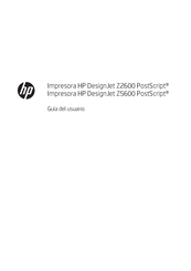 HP DesignJet Z5600 PostScript Guia Del Usuario