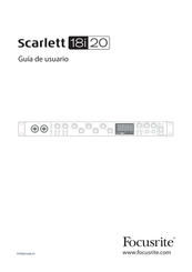 Focusrite Scarlett 18i20 Guía De Usuario