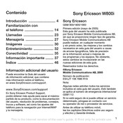 Sony Ericsson W800i Guia Del Usuario