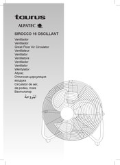 Taurus Alpatec SIROCCO 16 OSCILLANT Manual De Instrucciones