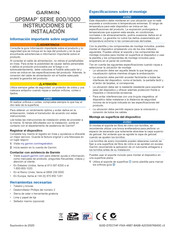 Garmin GPSMAP 1000 Serie Instrucciones De Instalación