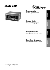 Kübler CODIX 550 Manual Del Usuario