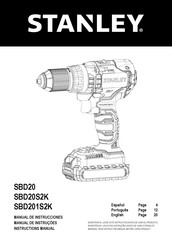 Stanley SBD20S2K Manual De Instrucciones