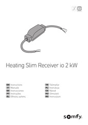 SOMFY Heating Slim Receiver io 2kW Instrucciones