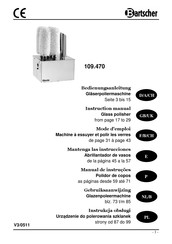 Bartscher 109470 Mantenga Las Instrucciones