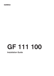 Gaggenau GF 111 100 Manual Del Usuario