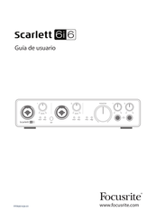 Focusrite Scarlett 6i6 Guía De Usuario