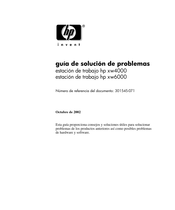 HP Invent xw4000 Guía De Solución De Problemas