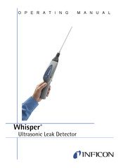 Inficon Whisper Ultrasonic Leak Detector Manual Del Usuario