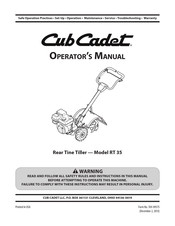 Cub Cadet RT 35 Manual Del Operador