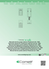 Comelit Powercom 1602 Manual Tecnico