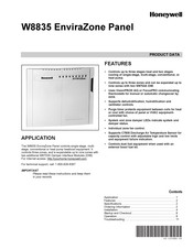 Honeywell Panel EnviraZone W8835 Manual De Instrucciones