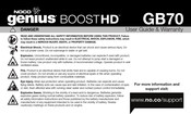 NOCO Genius BoostHD GB70 Manual De Instrucciones