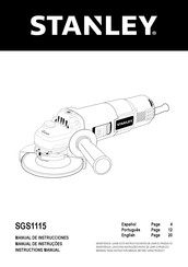 Stanley SGS1115 Manual De Instrucciones