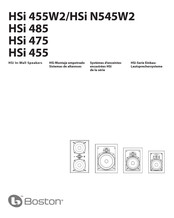 Boston HSi 455 Guia De Inicio Rapido