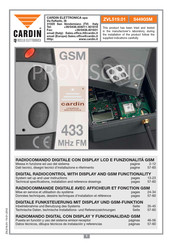 Cardin TXQ449400 Datos Técnicos, Dibujos Técnicos De Instalación Y Referencias